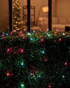 WeRChristmas LINK UP LED String Lights, Black Cable, Pink / White
