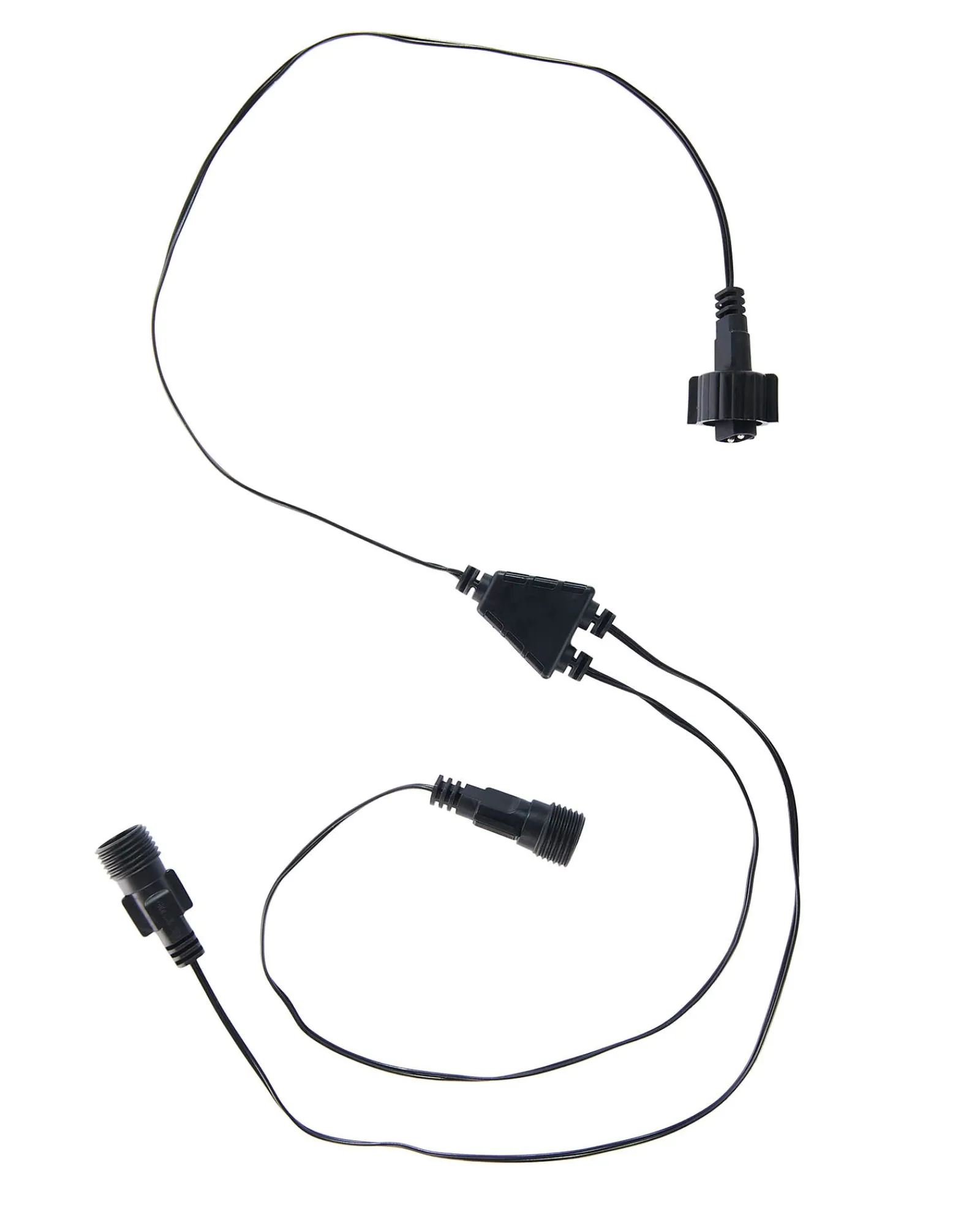 WeRChristmas LINK UP Y Cord Connector, Connectable, Black Cable