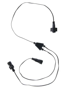 WeRChristmas LINK UP Y Cord Connector, Connectable, Black Cable