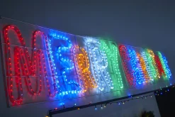 WeRChristmas Merry Christmas Rope Light Silhouette, 292 Cm