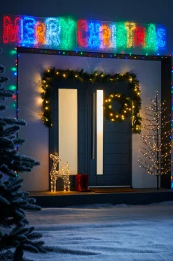WeRChristmas Merry Christmas Rope Light Silhouette, 292 Cm