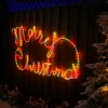 WeRChristmas Merry Christmas Rope Light Silhouette, 100 Cm