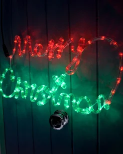 WeRChristmas Merry Christmas Rope Light Silhouette, 55 Cm