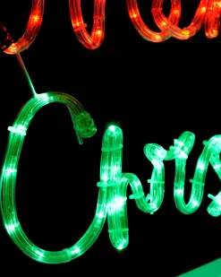 WeRChristmas Merry Christmas Rope Light Silhouette, 55 Cm