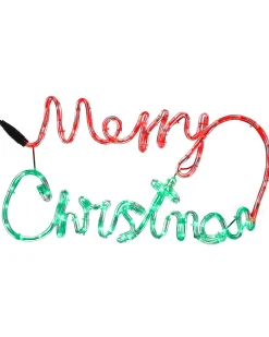 WeRChristmas Merry Christmas Rope Light Silhouette, 55 Cm