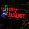 WeRChristmas Merry Christmas Rope Light Silhouette, 125 Cm