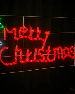 WeRChristmas Merry Christmas Rope Light Silhouette, 125 Cm