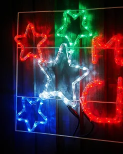 WeRChristmas Merry Christmas Rope Light Silhouette, 125 Cm