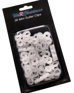 WeRChristmas Mini Gutter Hooks, White, Pack Of 36