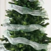 WeRChristmas Mint Green Mesh With Silver Foil, 9 M