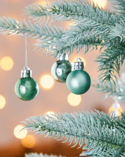 WeRChristmas Mint Green Shatterproof Baubles, 36 Pack, 3 Cm