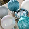 WeRChristmas Multi Blue Shatterproof Baubles, 48 Pack, 6 Cm