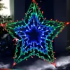 WeRChristmas Multi-Colour Chasing Star Silhouette, 51 Cm