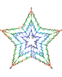 WeRChristmas Multi-Colour Chasing Star Silhouette, 51 Cm