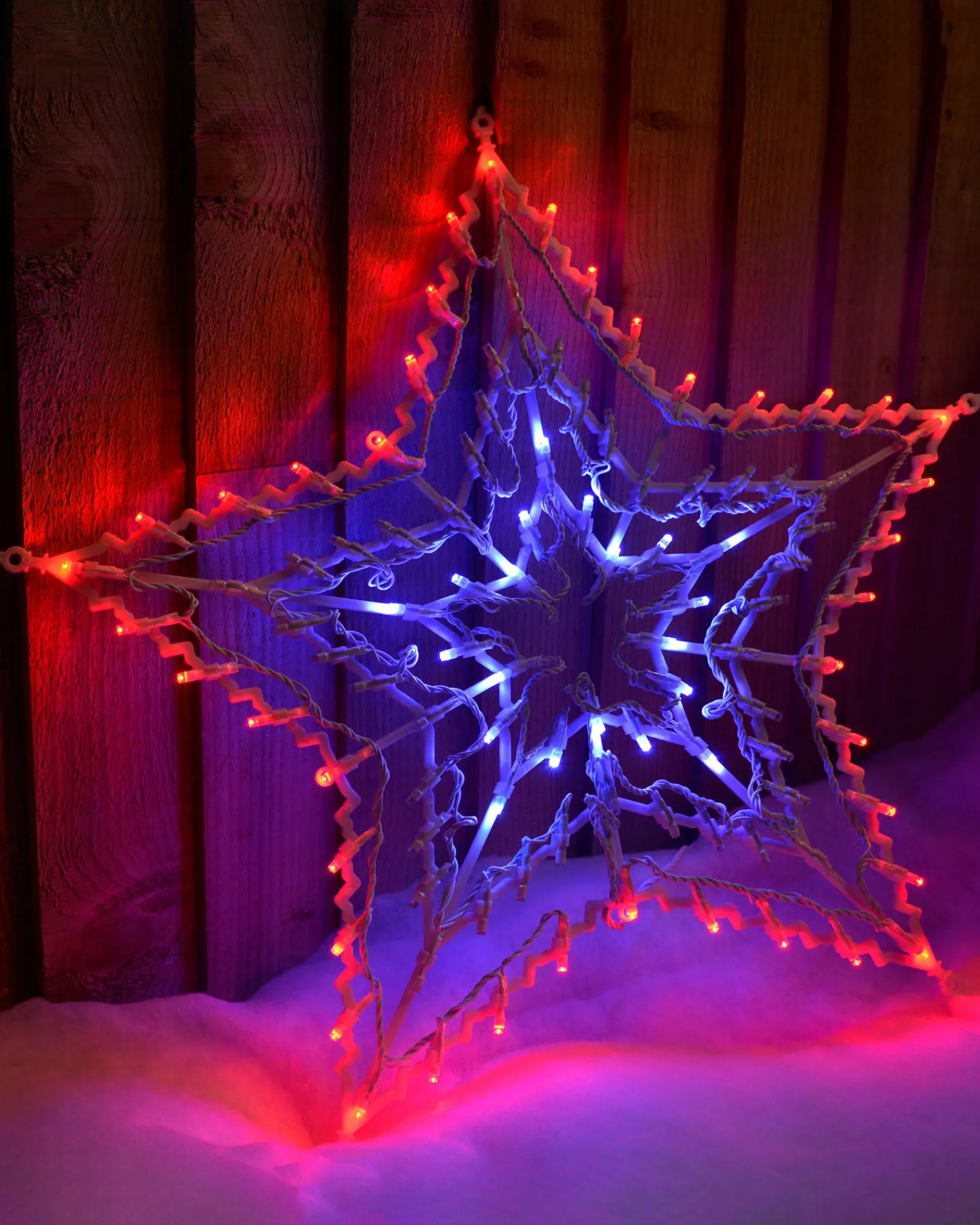 WeRChristmas Multi-Colour Chasing Star Silhouette, 51 Cm