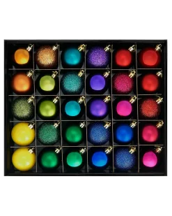 WeRChristmas Multi-Colour Shatterproof Bauble, 50 Pack