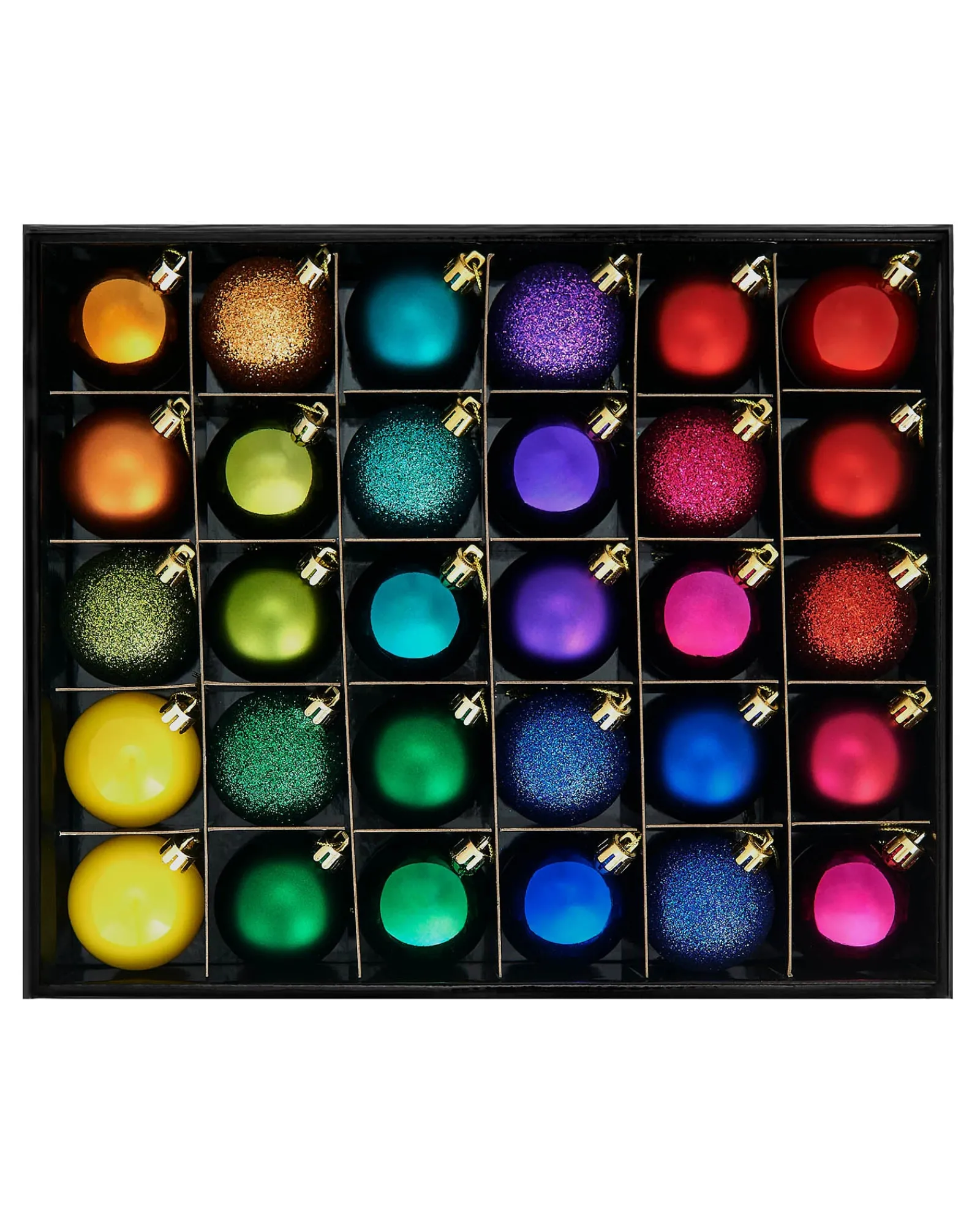 WeRChristmas Multi-Colour Shatterproof Bauble, 50 Pack