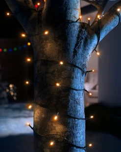 WeRChristmas Multi-Function 100 LED Connectable Light String, Warm White