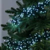 WeRChristmas Multi-Function 300 LED Connectable Cluster Light String, Bright White