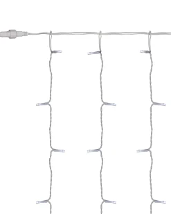 WeRChristmas Multi-Function 300 LED Connectable Curtain Light String, Bright White