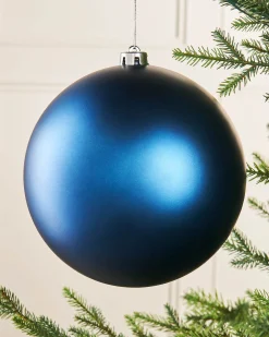 WeRChristmas Navy Blue Large Matt Shatterproof Bauble, 20 Cm