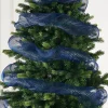 WeRChristmas Navy Blue Mesh With Navy Blue Foils, 9 M
