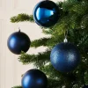 WeRChristmas Navy Blue Shatterproof Baubles, 9 Pack, 10 Cm