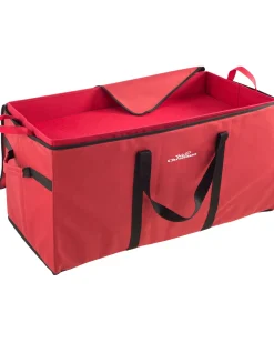 WeRChristmas Ornament And Decorations Storage Box, Red, 38 Cm