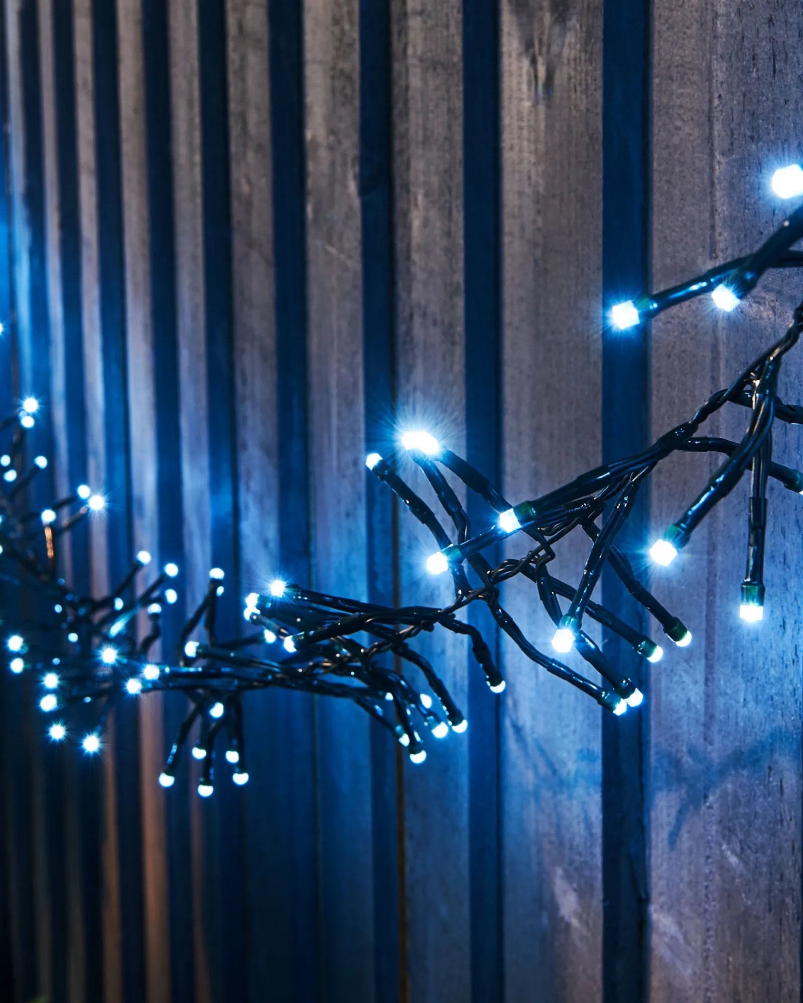 WeRChristmas Outdoor Cluster Multi-Function 500 LED Light String, Ice White