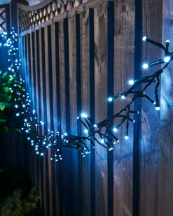 WeRChristmas Outdoor Cluster Multi-Function 500 LED Light String, Ice White
