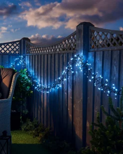 WeRChristmas Outdoor Cluster Multi-Function 500 LED Light String, Ice White
