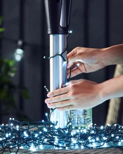 WeRChristmas Outdoor Multi-Function 240 LED Light String, Ice White