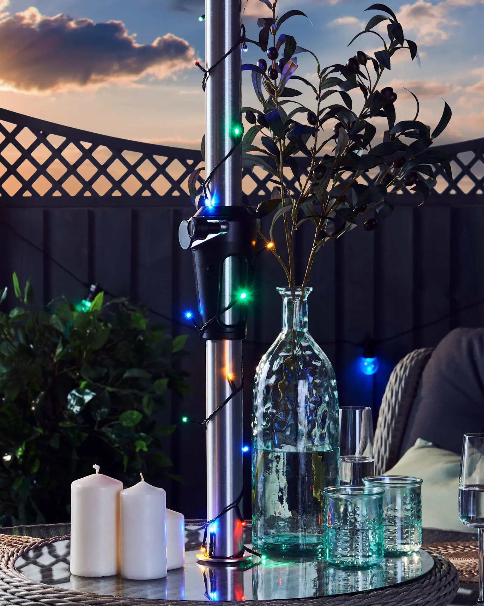 WeRChristmas Outdoor Multi-Function 360 LED Light String, Multi Colour