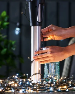 WeRChristmas Outdoor Multi-Function 480 LED Light String, Warm White & Ice White