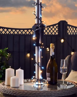 WeRChristmas Outdoor Multi-Function 480 LED Light String, Warm White & Ice White