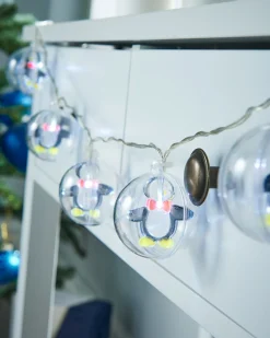WeRChristmas Penguin Bauble LED Light String, 1.8 M