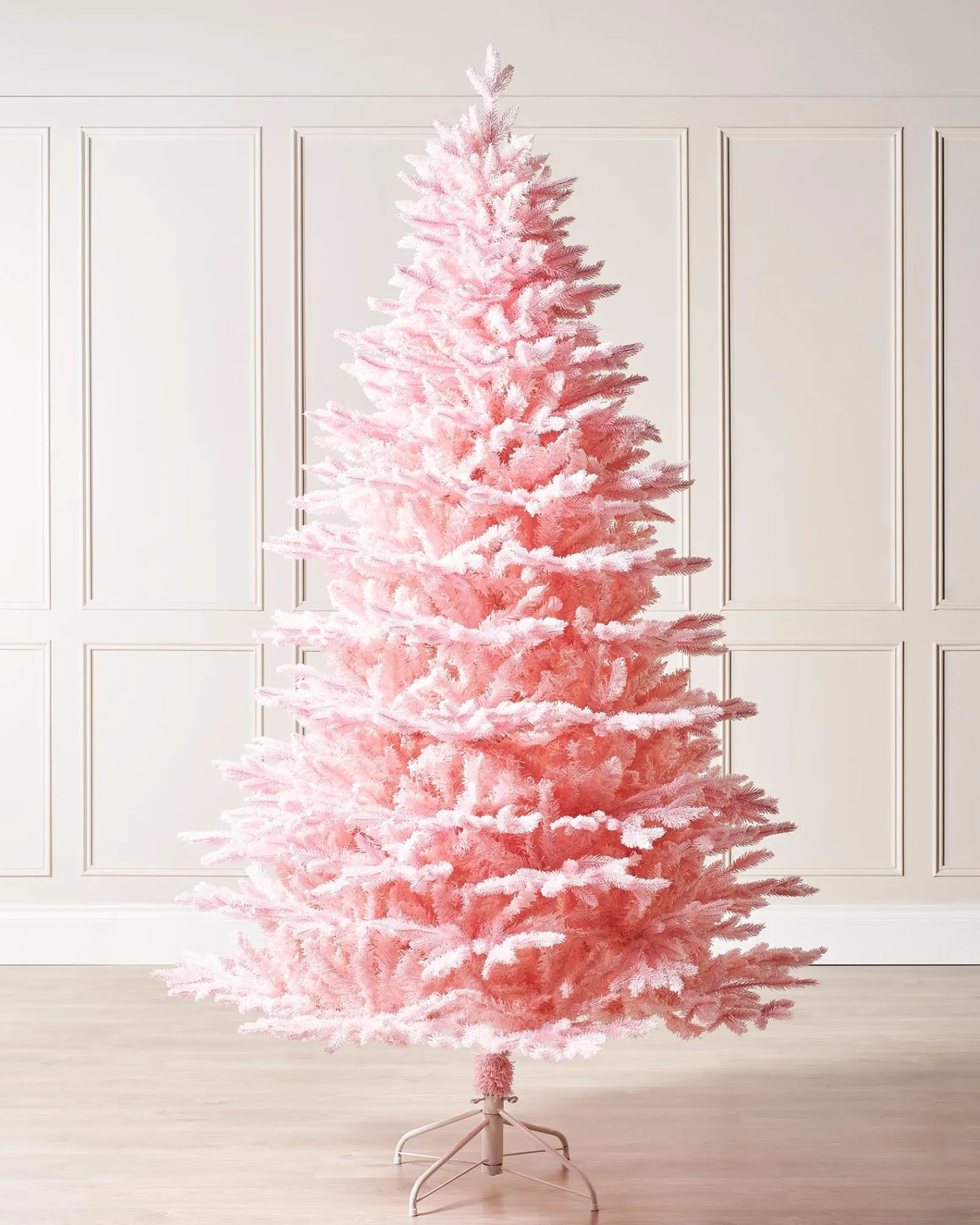 WeRChristmas Pink Sugar Snow Flocked Christmas Tree, 7 Ft