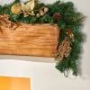 WeRChristmas Pre-Decorated Garland, Cream/Gold, 6 Ft