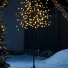 WeRChristmas Pre-Lit 200 LED Cherry Blossom Twig Tree, White, 5 Ft