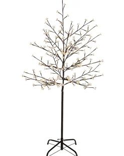 WeRChristmas Pre-Lit 200 LED Cherry Blossom Twig Tree, White, 5 Ft
