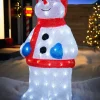 WeRChristmas Pre-Lit Acrylic Snowman, 59 Cm