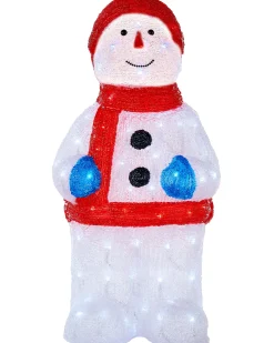 WeRChristmas Pre-Lit Acrylic Snowman, 59 Cm