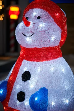 WeRChristmas Pre-Lit Acrylic Snowman, 59 Cm