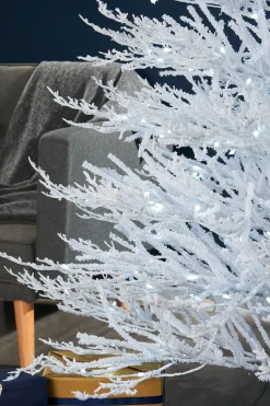 WeRChristmas Pre-Lit Arctic Ice Twig Christmas Tree, 7 Ft