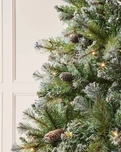 WeRChristmas Pre-lit Blue Brockton Spruce Christmas Tree, 7 Ft