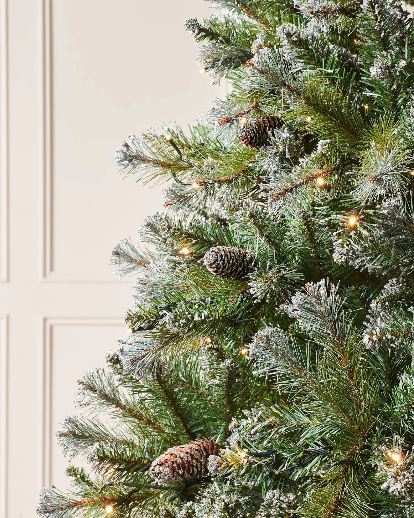 WeRChristmas Pre-lit Blue Brockton Spruce Christmas Tree, 7 Ft