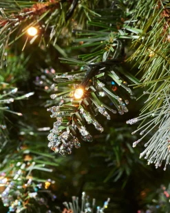 WeRChristmas Pre-lit Blue Brockton Spruce Christmas Tree, 7 Ft