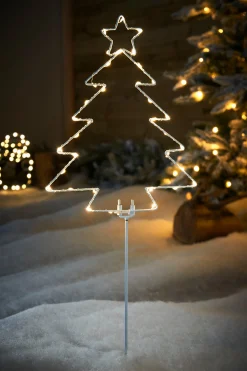 WeRChristmas Pre-Lit Christmas Tree Pathway Stake Light, 60 Cm