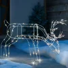 WeRChristmas Pre-Lit 3D Grazing Reindeer Silhouette, 40 Cm