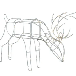WeRChristmas Pre-Lit 3D Grazing Reindeer Silhouette, 40 Cm